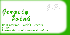 gergely polak business card